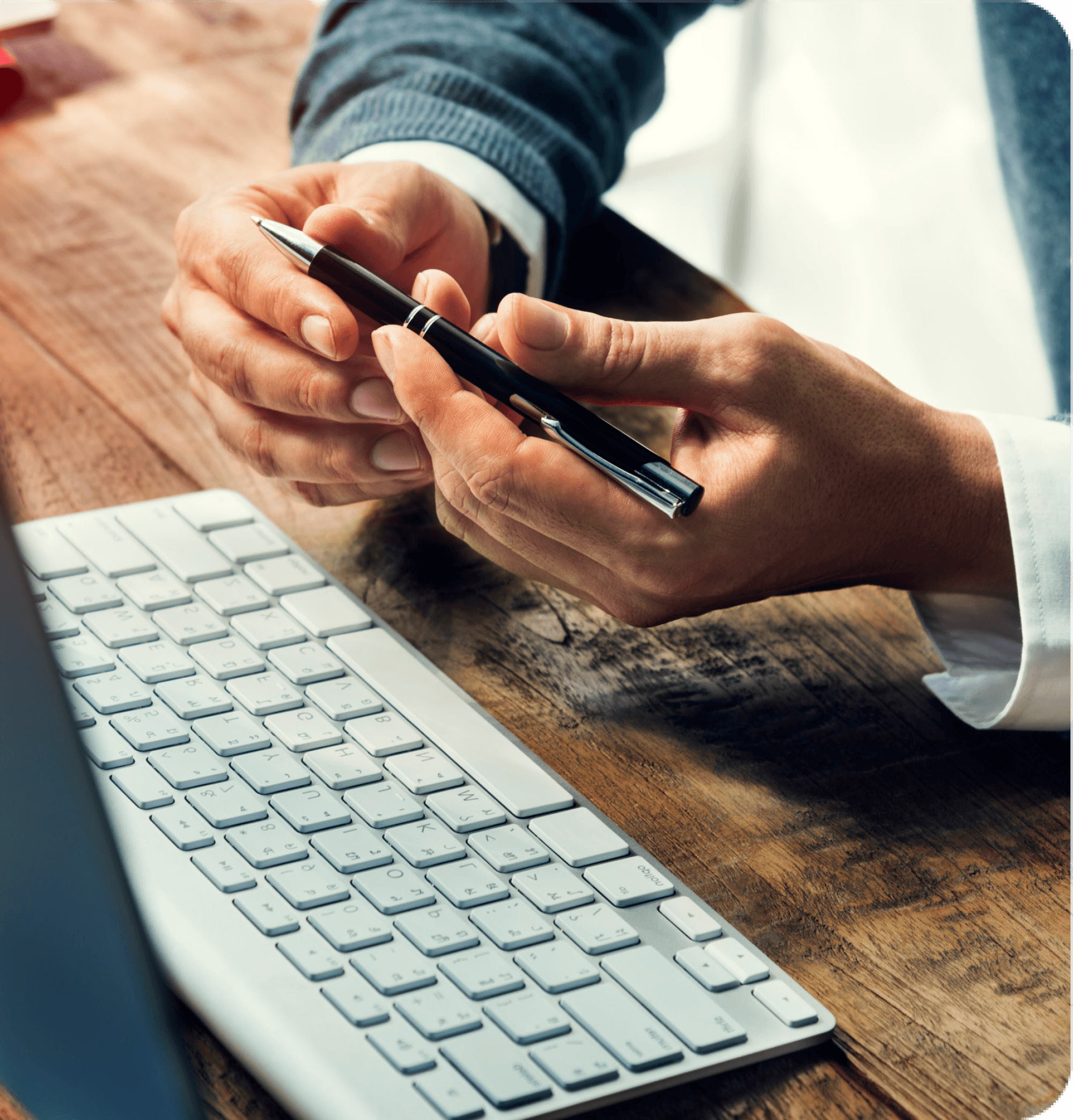 Professional on phone